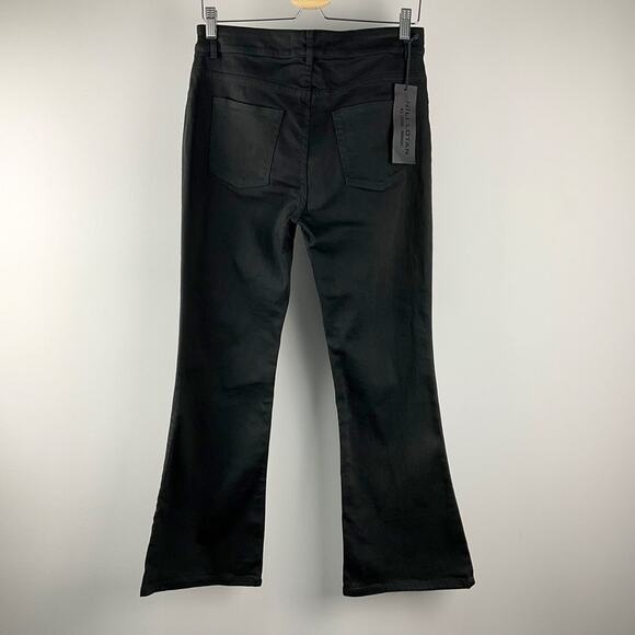 Nili Lotan Hadley Jeans Cropped Flare, Jet Black, Size 4 NWT - Picture 4 of 10